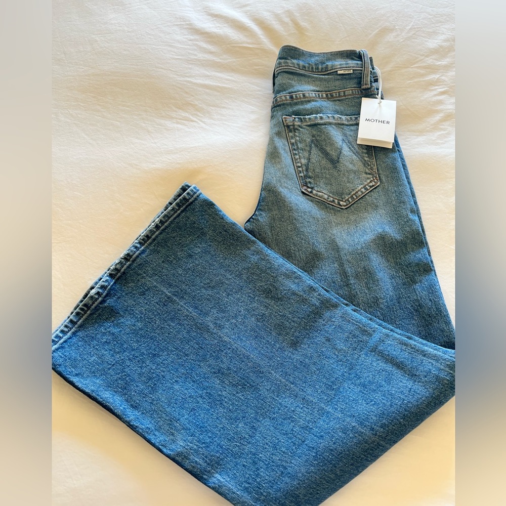 Mother Tomcat Roller Wide Leg Jeans